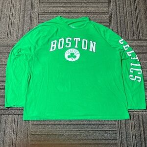 NBA Boston Celtics Men’s Extra Large Long Sleeve Shirt Green White Retro Sports